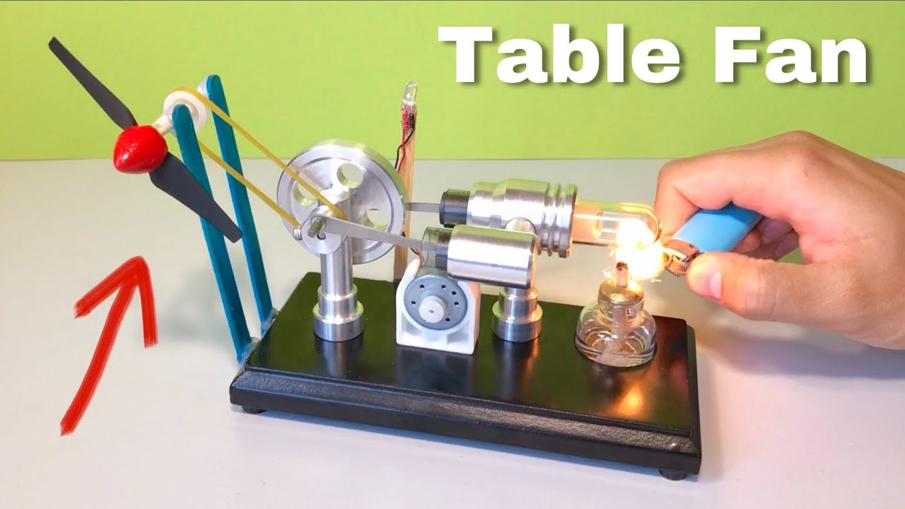How to Make a TABLE FAN out of Stirling Engine
