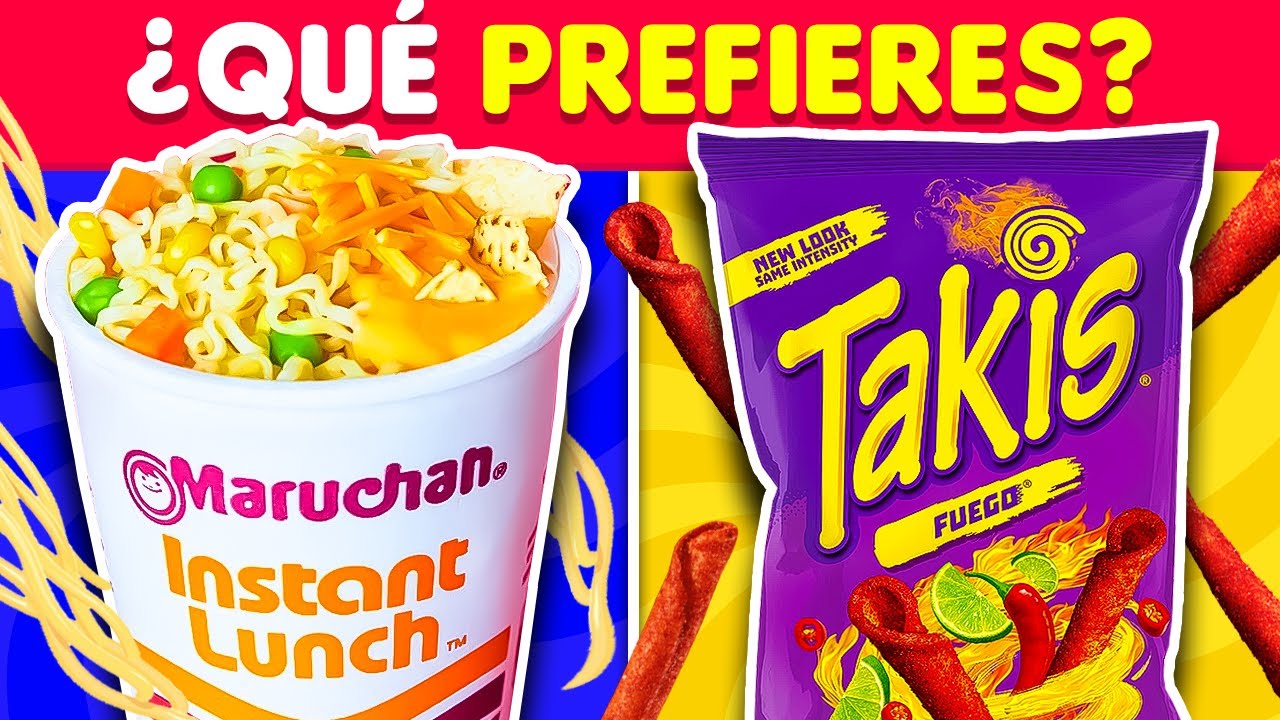 Adivina &iquest;Qu&eacute; Prefieres? Maruchan o Takis 🤔🧠Quiz | trivia