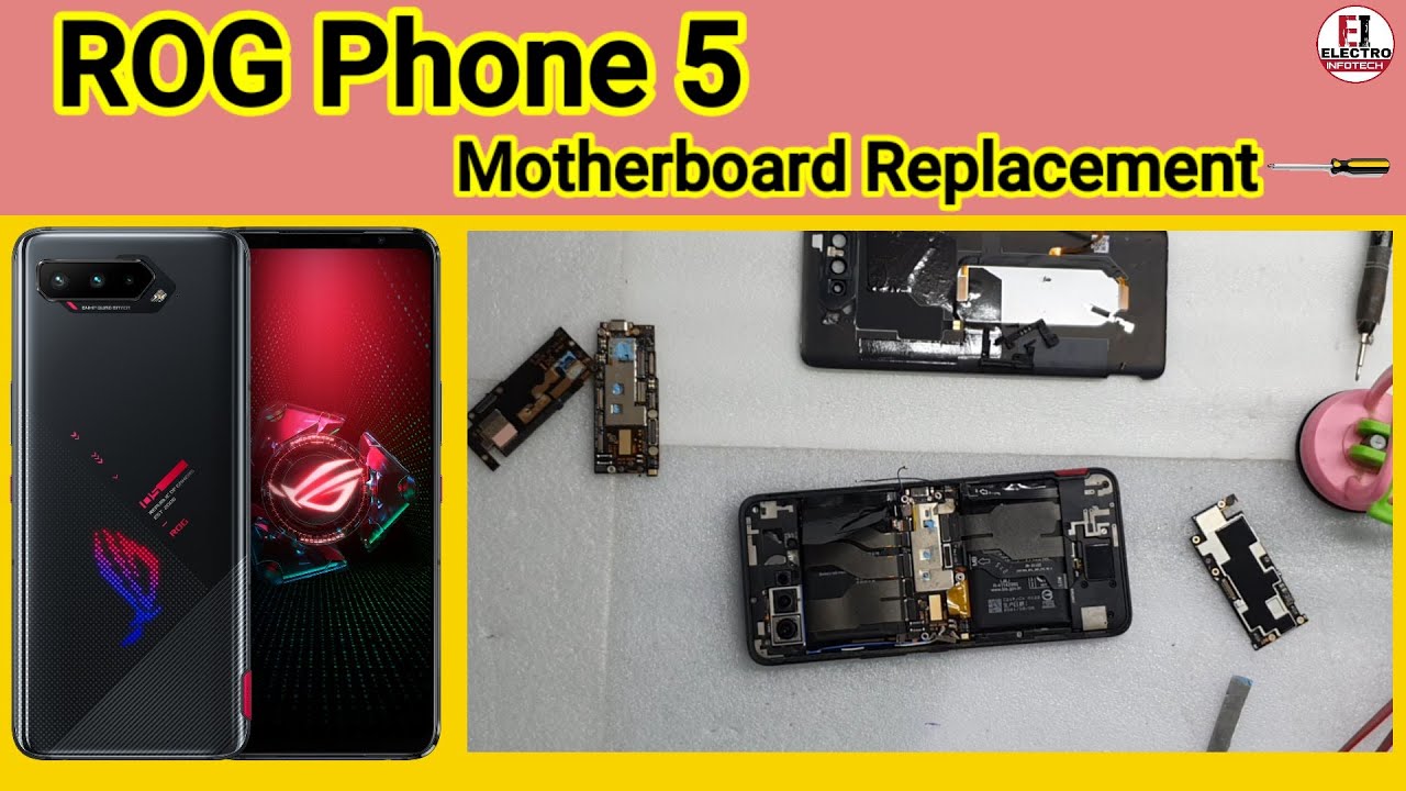 How To Replace Motherboard Asus ROG Phone 5 / Disassembly And Assembly