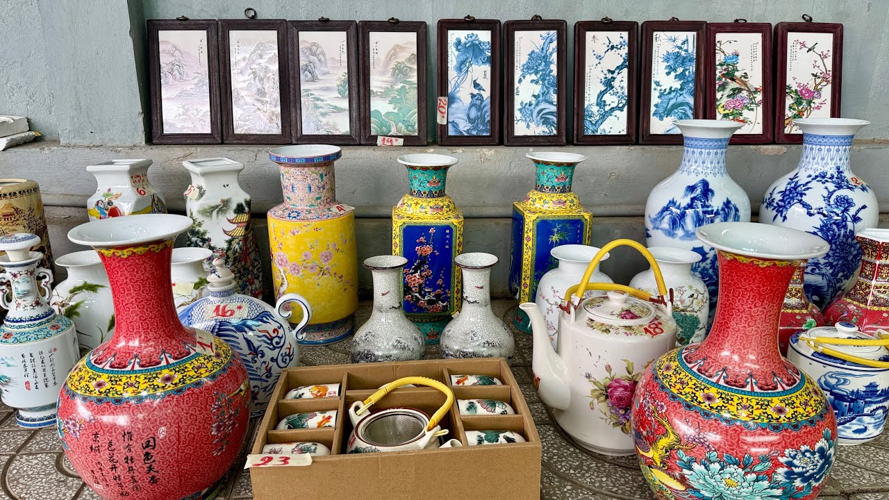 Gốm Tàu giá rẻ: Bình Hoa Đủ Kiểu, Ấm Trà, Tranh Treo Tường | 24/02 shop Thúy An