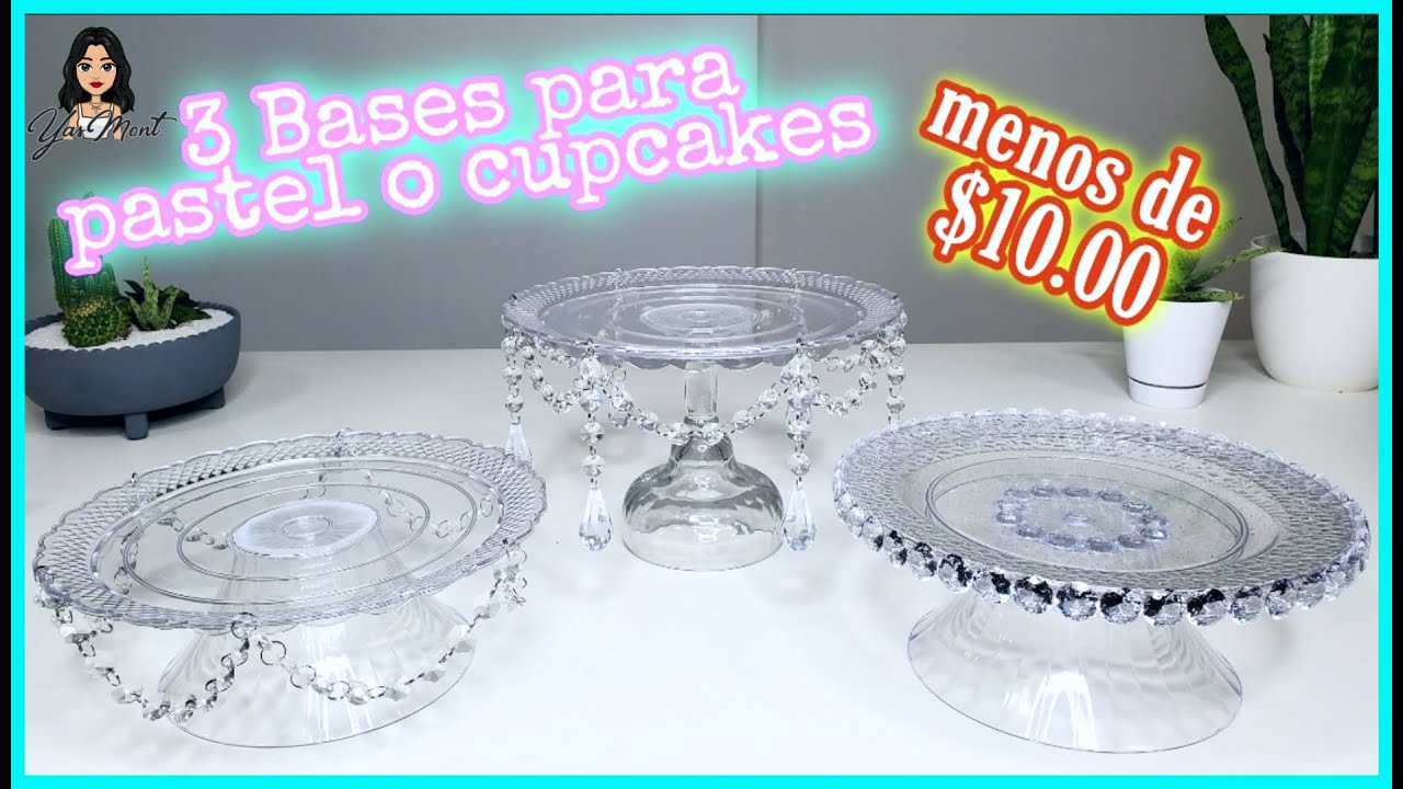 Base para pastel o cupcakes | Dollar tree DIY