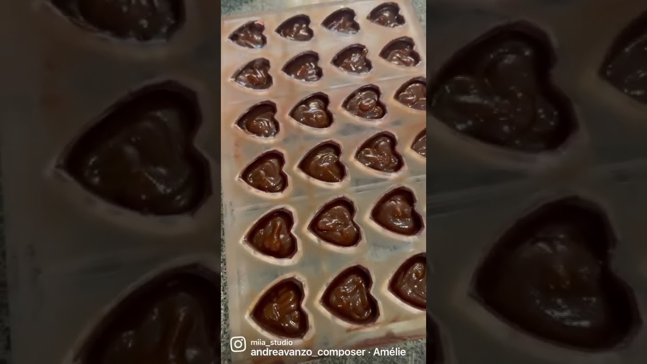 How to make heart chocolate bonbons
