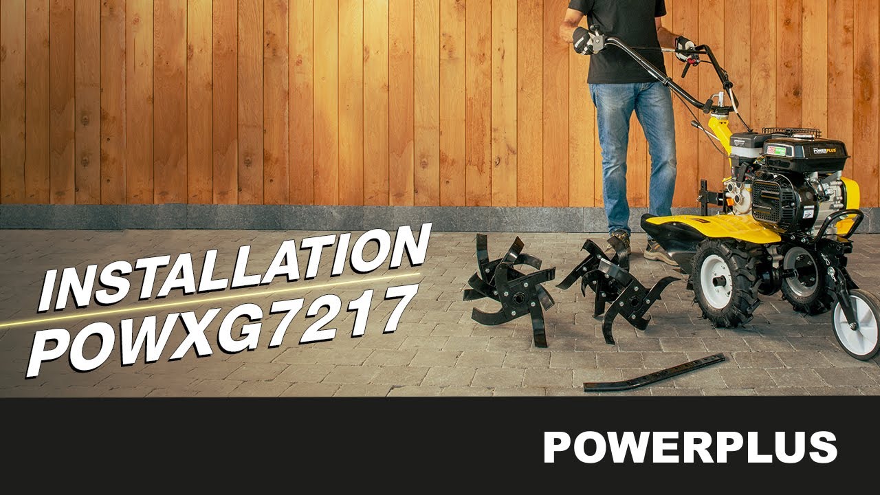 POWERPLUS - Installer la motobineuse POWXG7217