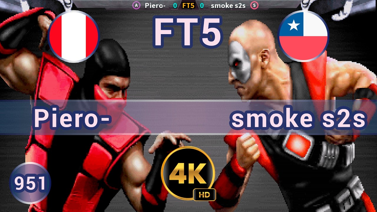 UMK3 - 🇵🇪 Piero- vs smoke s2s 🇨🇱 FT5 / 4K 60 FPS #umk3 #ultimatemortalkombat3 #team99hits #fightcade