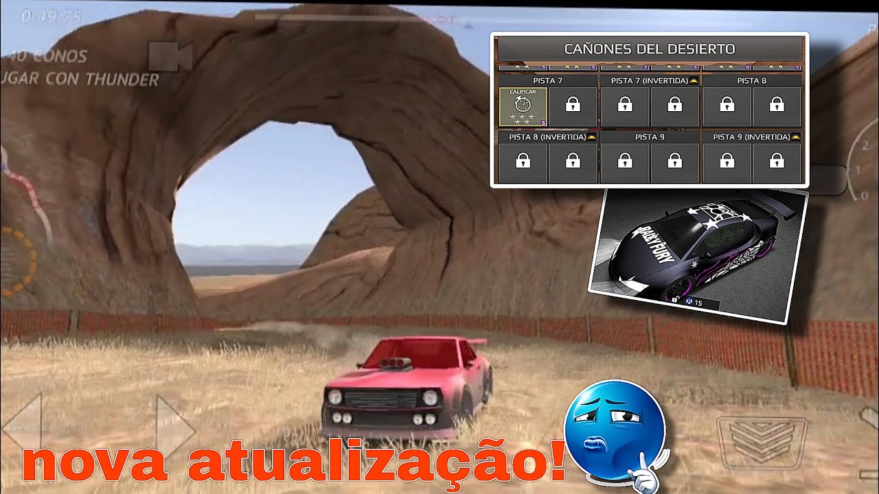 Nova ATUALIZAÇÃO! VINIS E PISTAS NOVAS NO DESERTO! | Rally Fury Android gameplay 