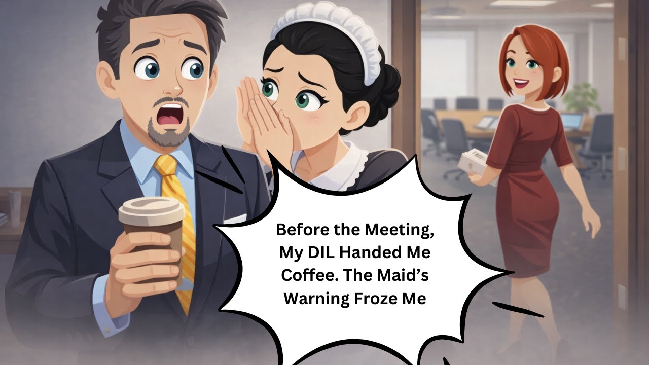 Before the Meeting, My DIL Handed Me Coffee. The Maid’s Warning Froze Me