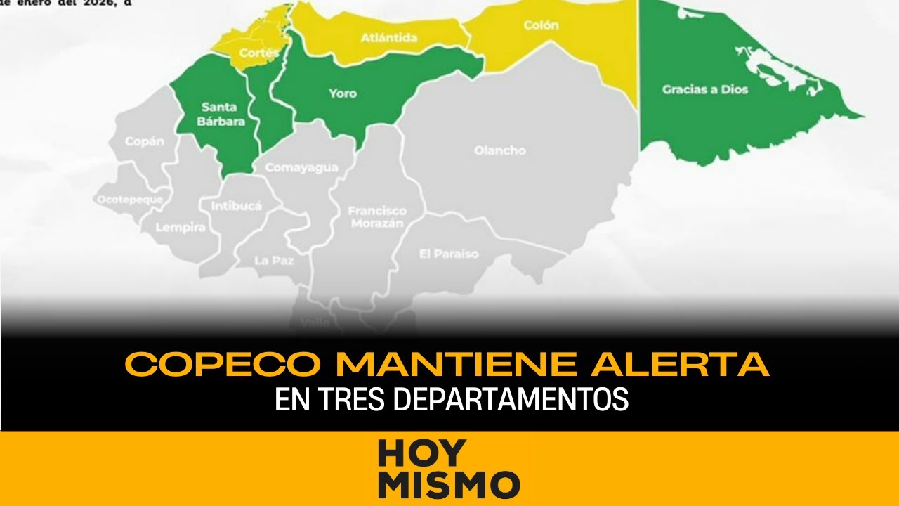 COPECO mantiene alerta en tres departamentos
