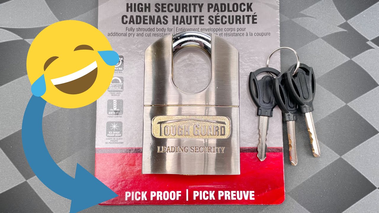 [1519] &ldquo;Pick Proof&rdquo; Tough Guard Padlock&hellip; Picked FAST