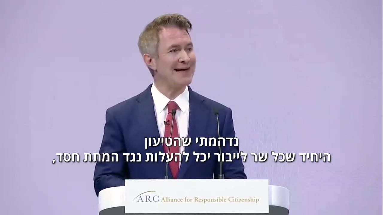 ישראל היא התקווה האחרונה של המערב: הנאום של דאגלס מאריי שהשאיר אולם שלם בהלם