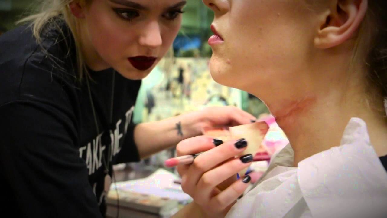 Slit Throat Makeup Tutorial by Emily-Jade Elliott | LA College of Creative Arts