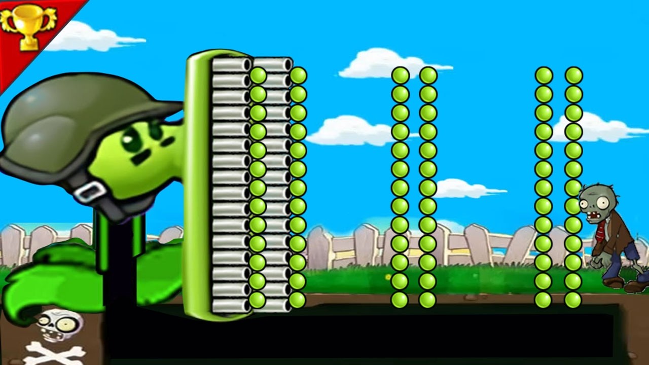 Strongest Fusion Big Plant But Gatling Pea Mutan Plants Vs. Zombies
