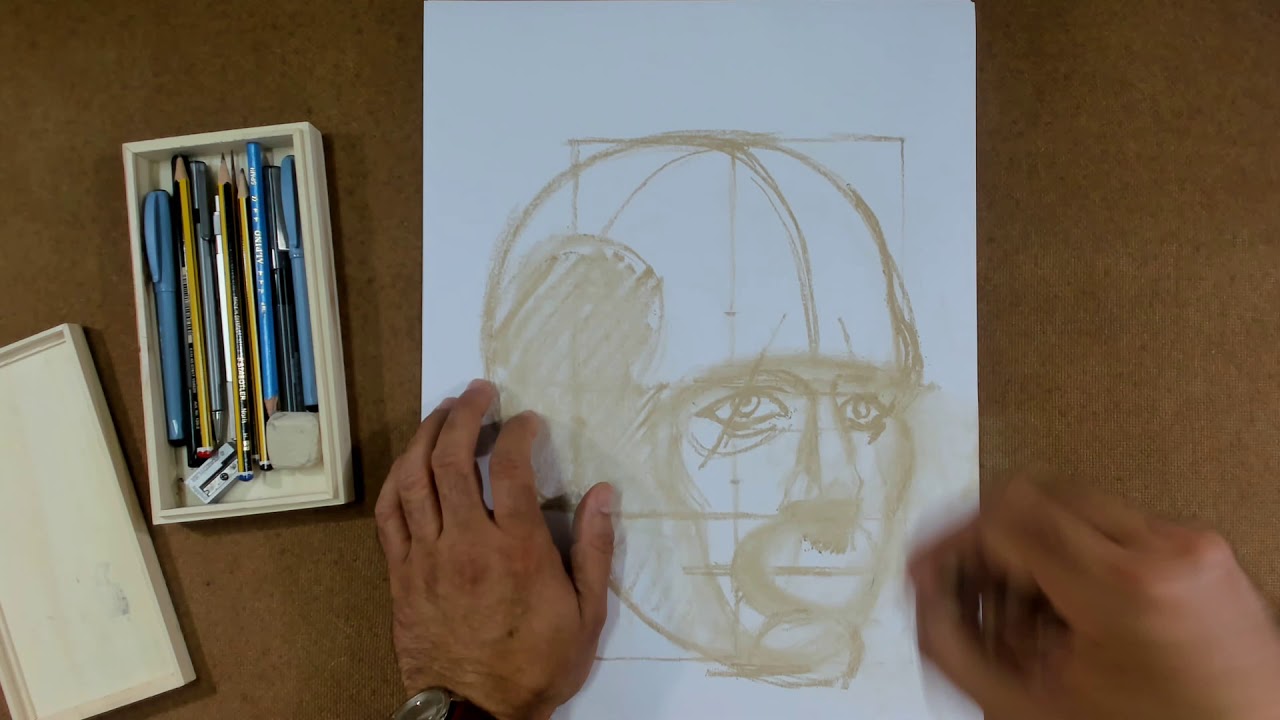CÓMO DIBUJAR EL ROSTRO HUMANO EN POSICIÓN DE TRES CUARTOS (Según Burne Hogarth)