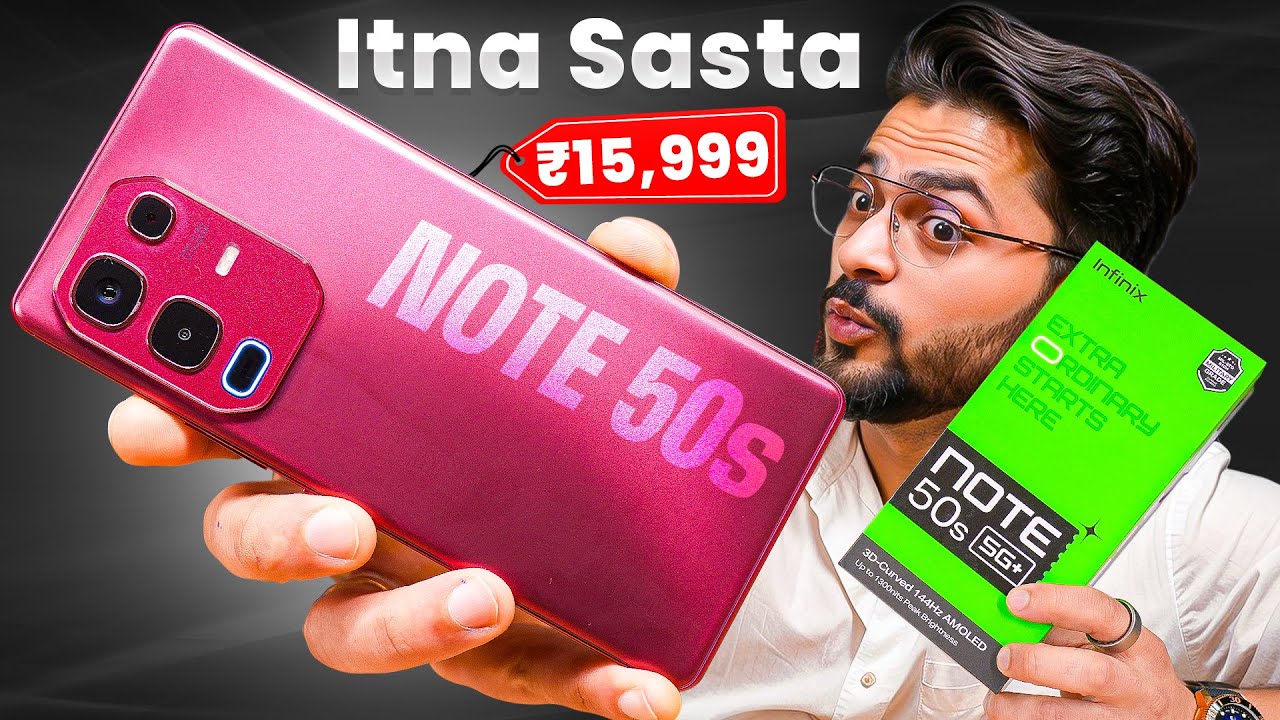 Infinix Note 50s Review | 144Hz Curved AMOLED 🤯 | At Just Rs 14,999/- ⚡️