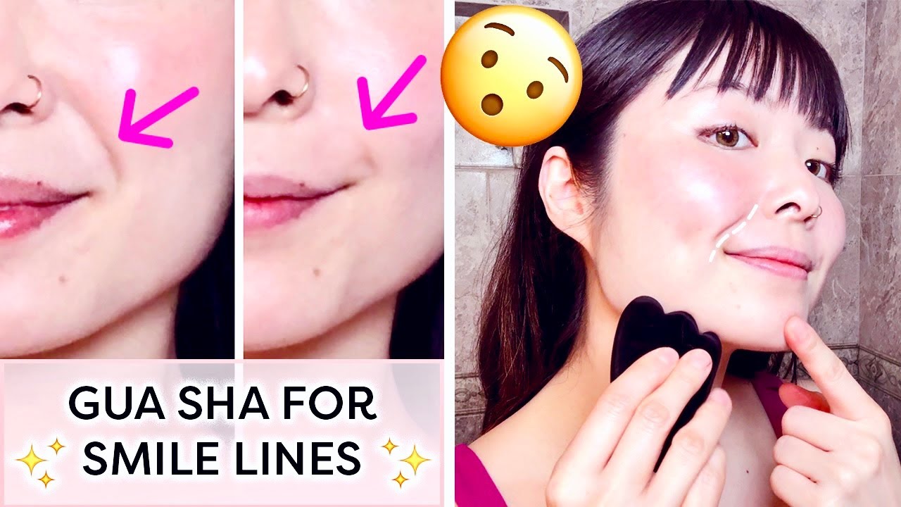 [4-MIN] GUA SHA FOR SMILE LINES (NASOLABIAL FOLDS, LAUGH LINES) ANTI-AGING FACE MASSAGE ♡Lémore♡