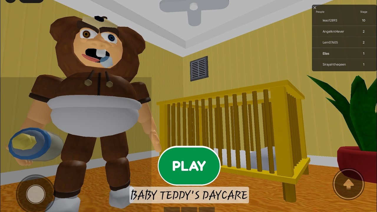 We are escaping Baby Teddy's daycare