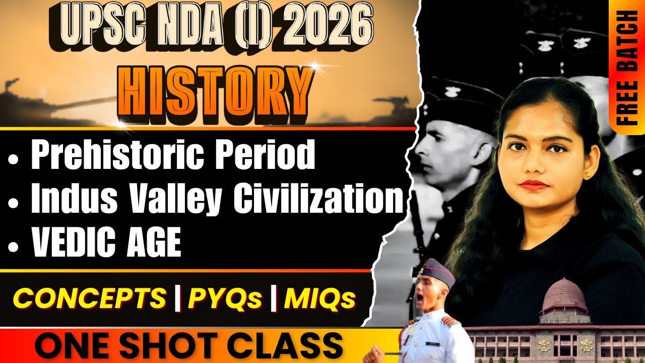 History Marathon For NDA 1 2026 Exam | Concepts | Important Questions | PYQs | FREE BATCH