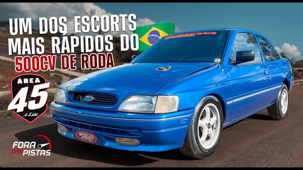 ESCORT GLX 1.8 TURBO de rua e pista acelerando!