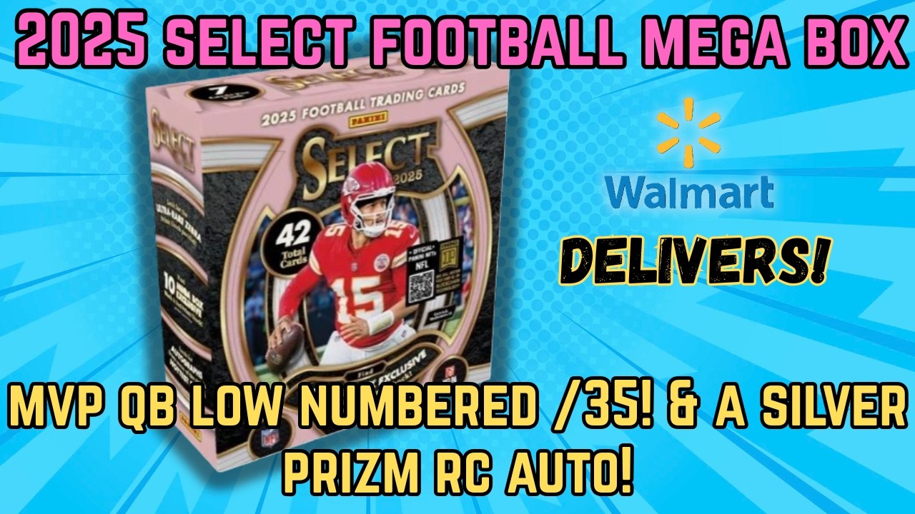 LOADED?🔥NO ZEBRA 🦓, NO PROBLEM! BANG💥! 2025 SELECT FOOTBALL MEGA BOX(WALMART)