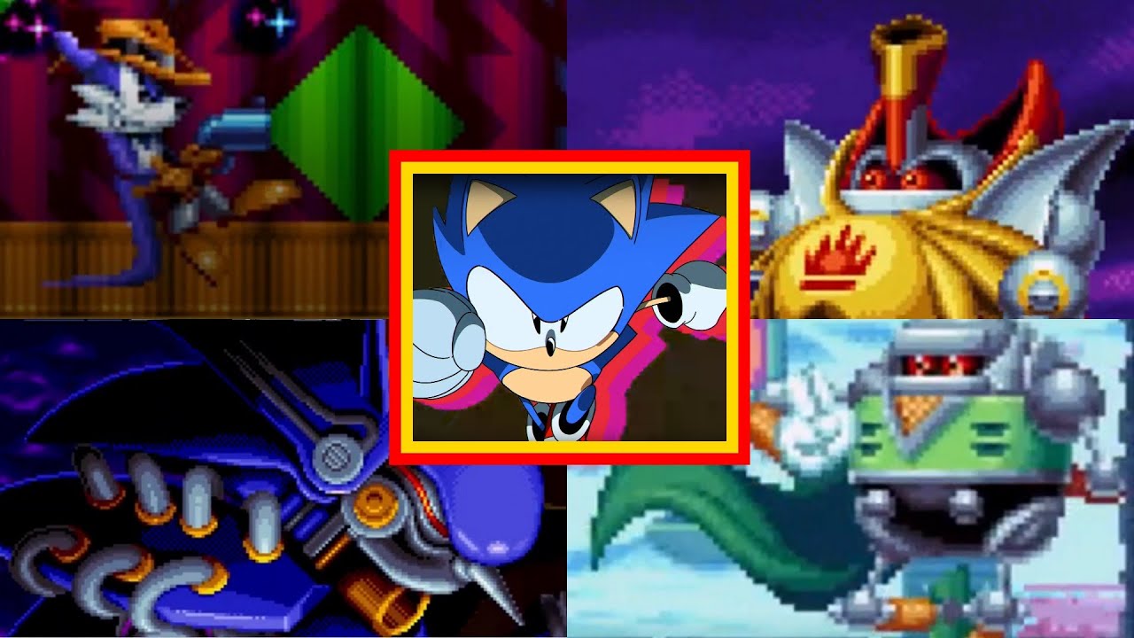 Sonic Mania: All Bosses (As Sonic) (No Damage) (With SECRET Final Boss)