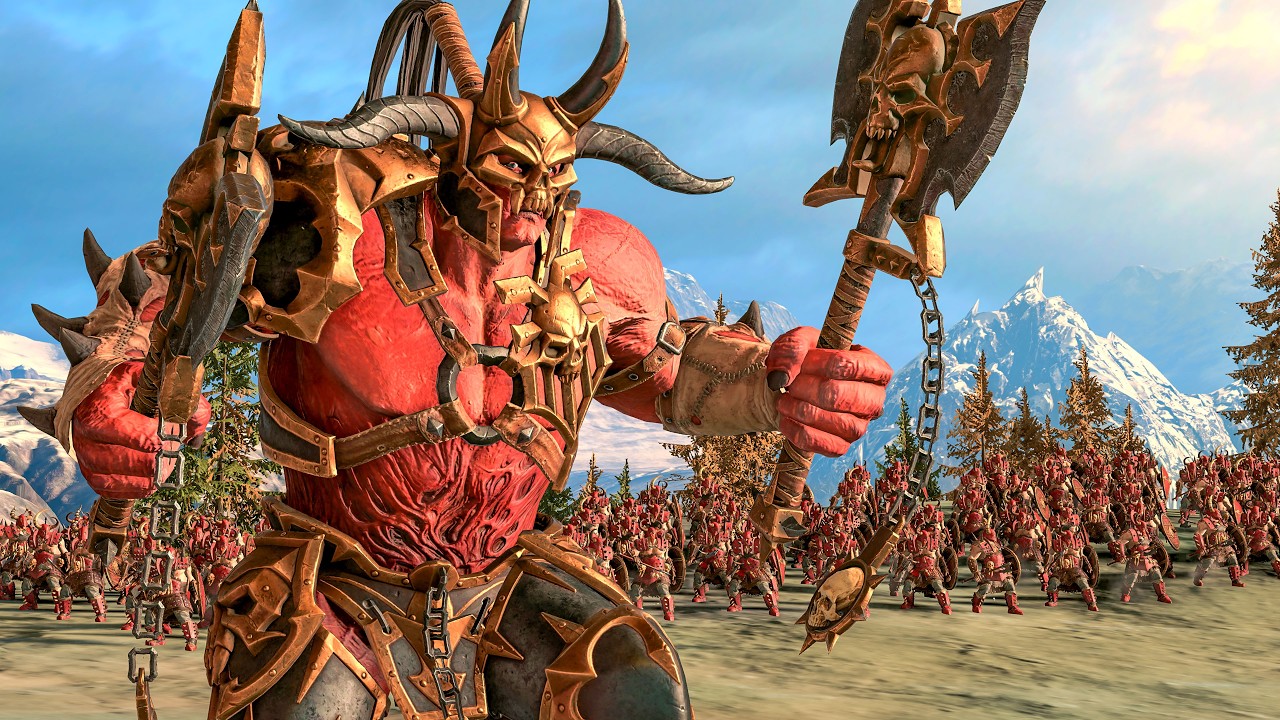 KHORNE vs DARK ELVES - Warhammer TotalWar cinematic battle