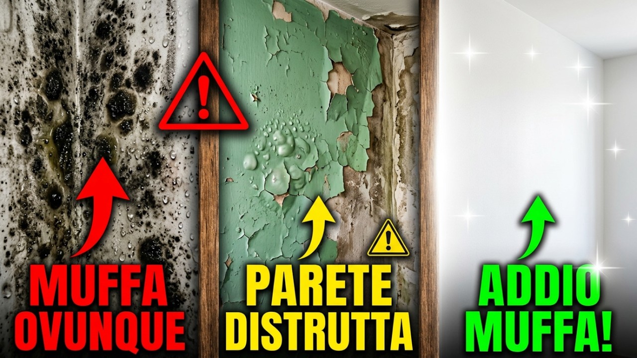 Questa Soluzione Da 1$ Può Eliminare La Muffa Per Sempre! Perché Nessuno Ne Parla?