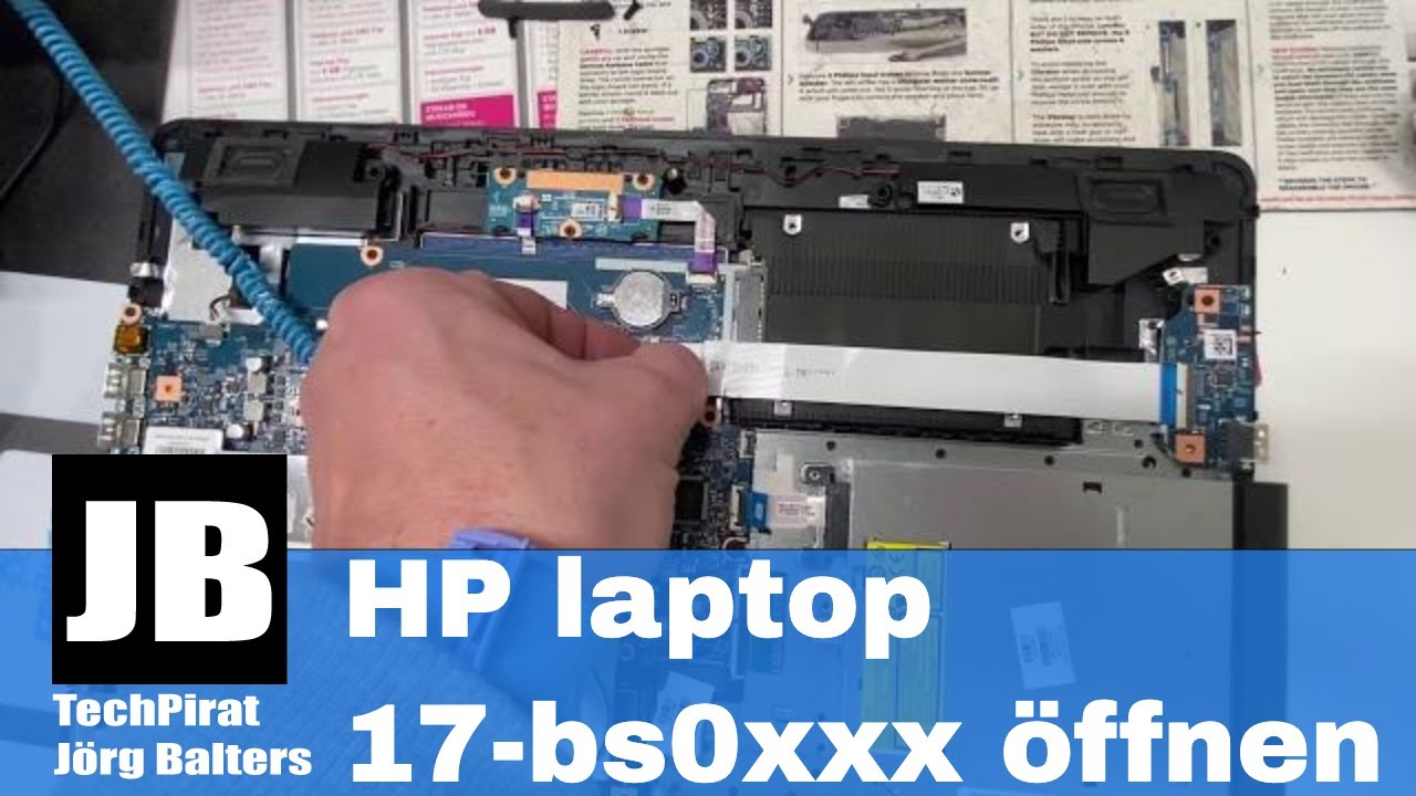 HP laptop 17-bs0xxx öffnen um Festplatte, Ram oder Batterie zu tauschen.Wie immer auf eigenen Gefahr