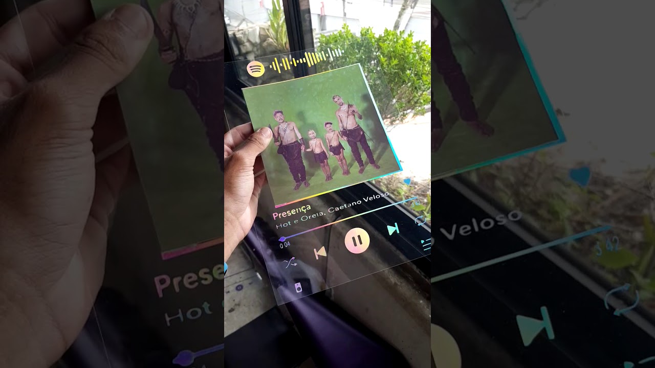 Placa Spotify personalizada acetato