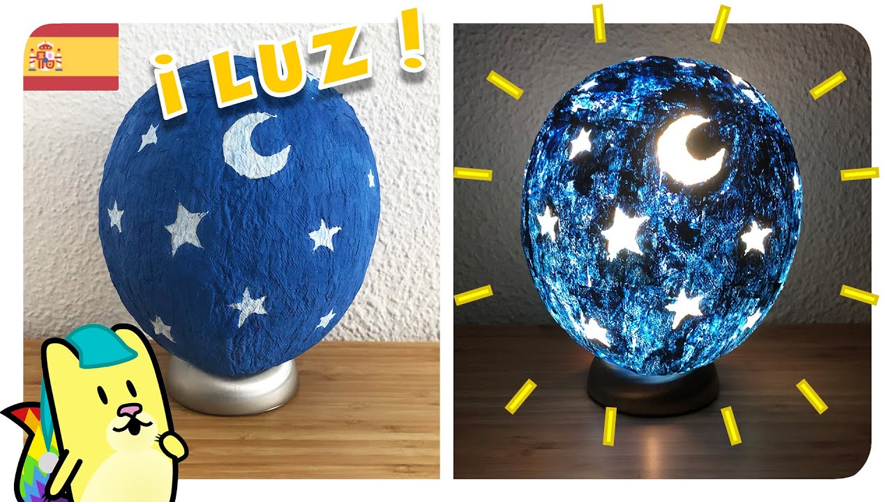 💡CREA tu LÁMPARA con PAPEL HIGIÉNICO y PINTURA 🧻 🎨 RECICLAJE super fácil 🖌 Gato Rainbow & Gata Moon