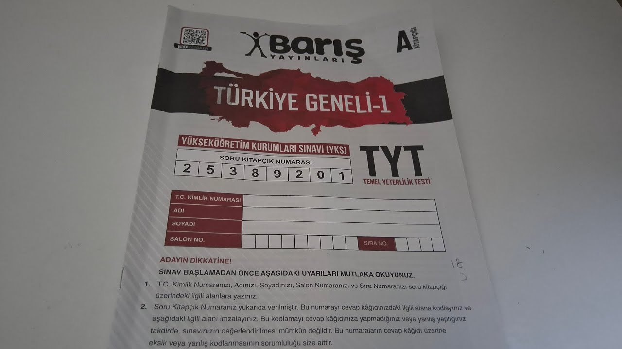 BARIŞ TYT NASILDI (BÖYLE BEKLEMEMİŞTİM🫡)