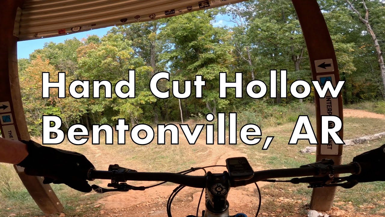 Hand Cut Hollow Mountain Bike Trails in Bentonville, AR