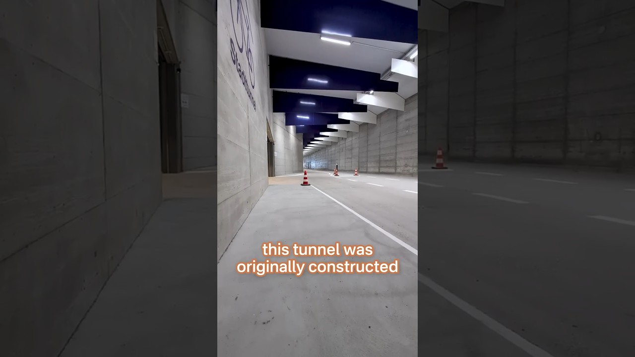 Excellent New Bike Tunnel in Z&uuml;rich! 🇨🇭