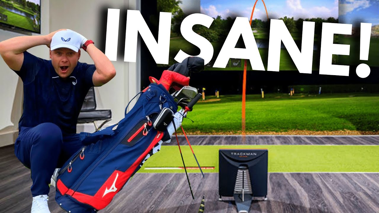 He built an INSANE Golf Simulator IN HIS HOUSE!?