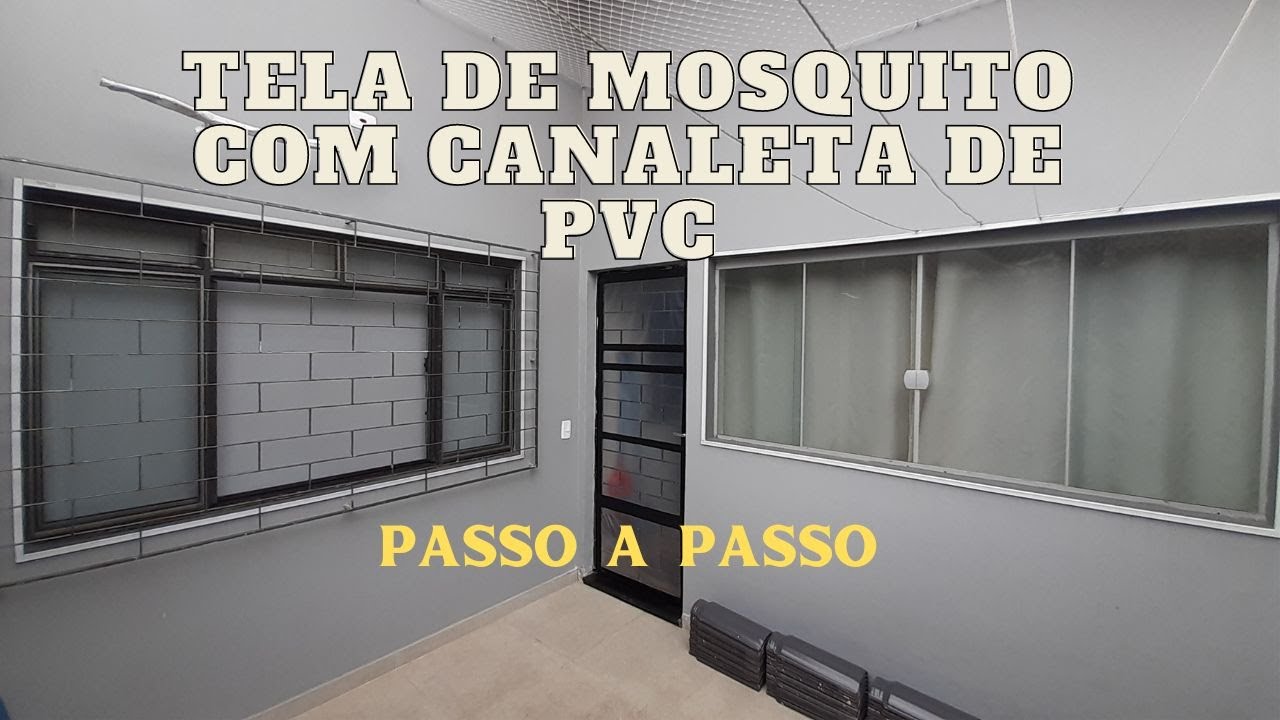 🦟 COMO FAZER TELA PARA JANELA COM CANALETA DE PVC - PASSO A PASSO