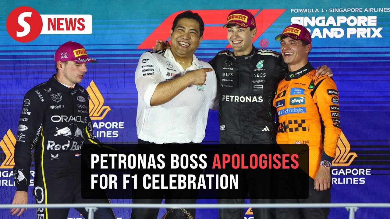 Tengku Muhammad Taufik says sorry over F1 podium celebration
