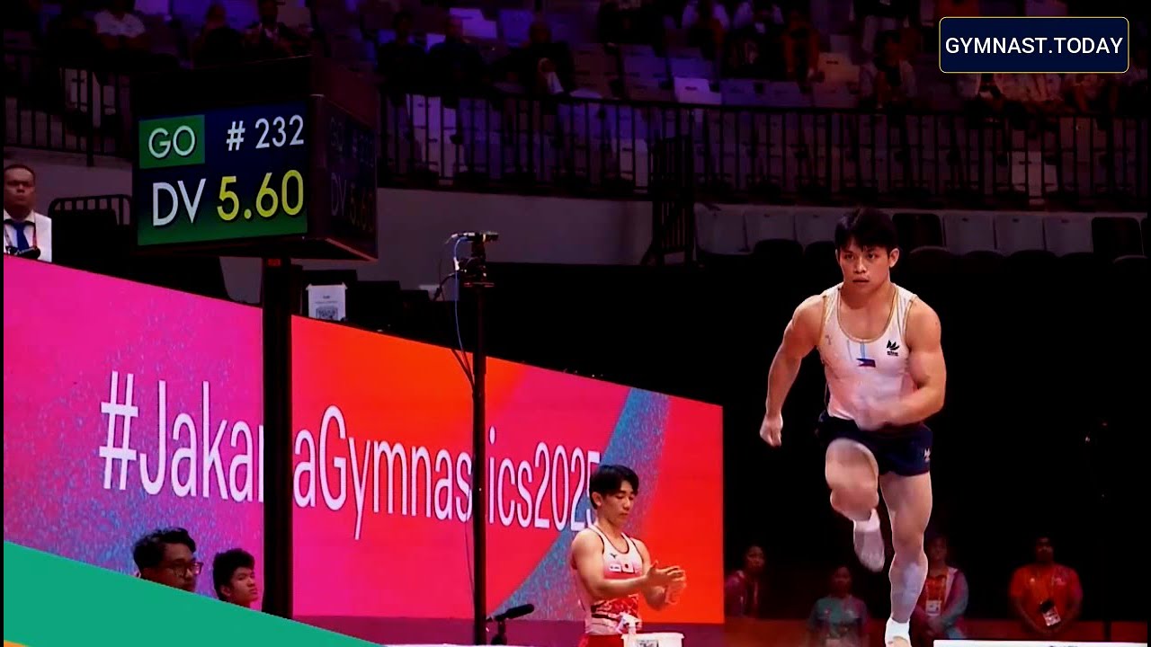 Top 3 in Men's Vault Final - 2025 Jakarta Gymnastics World Championship
