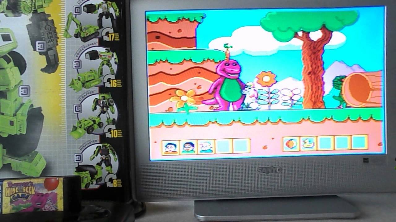 Sega Genesis Barney's Hide and Seek Game review Ages 2-3 Educational kids game