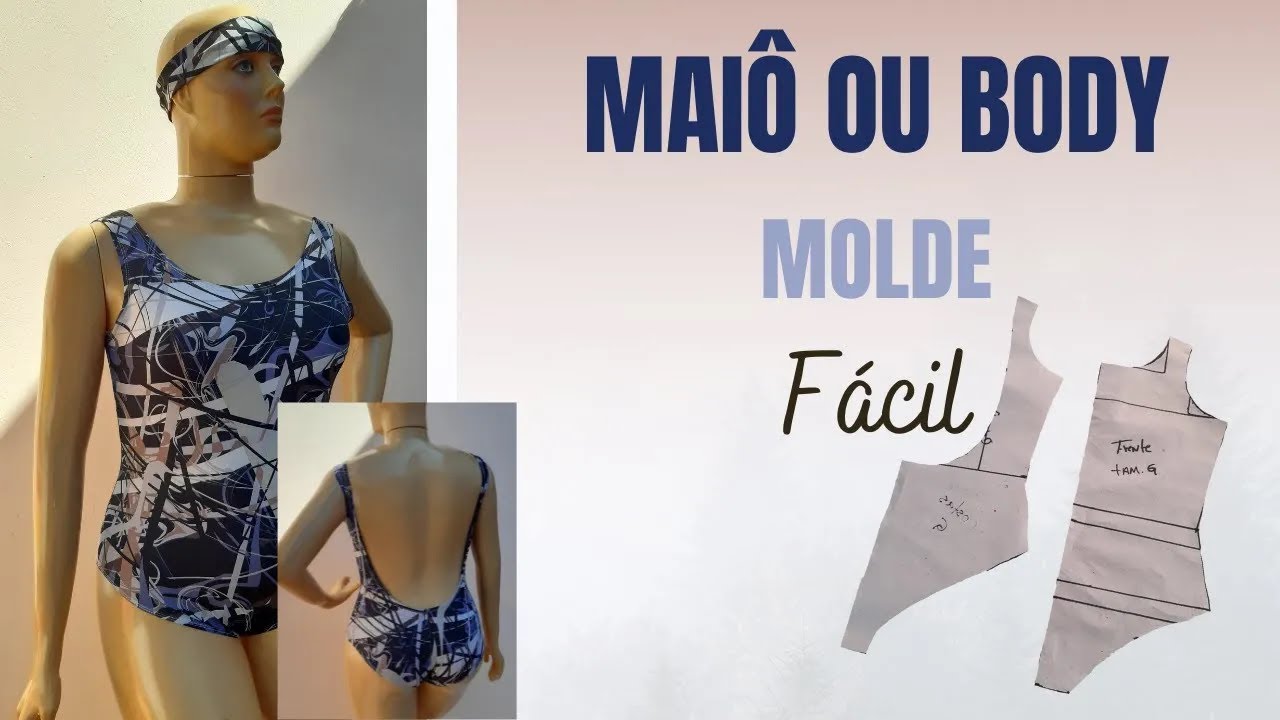 Mai&ocirc; ou body modelagem f&aacute;cil tamanho G