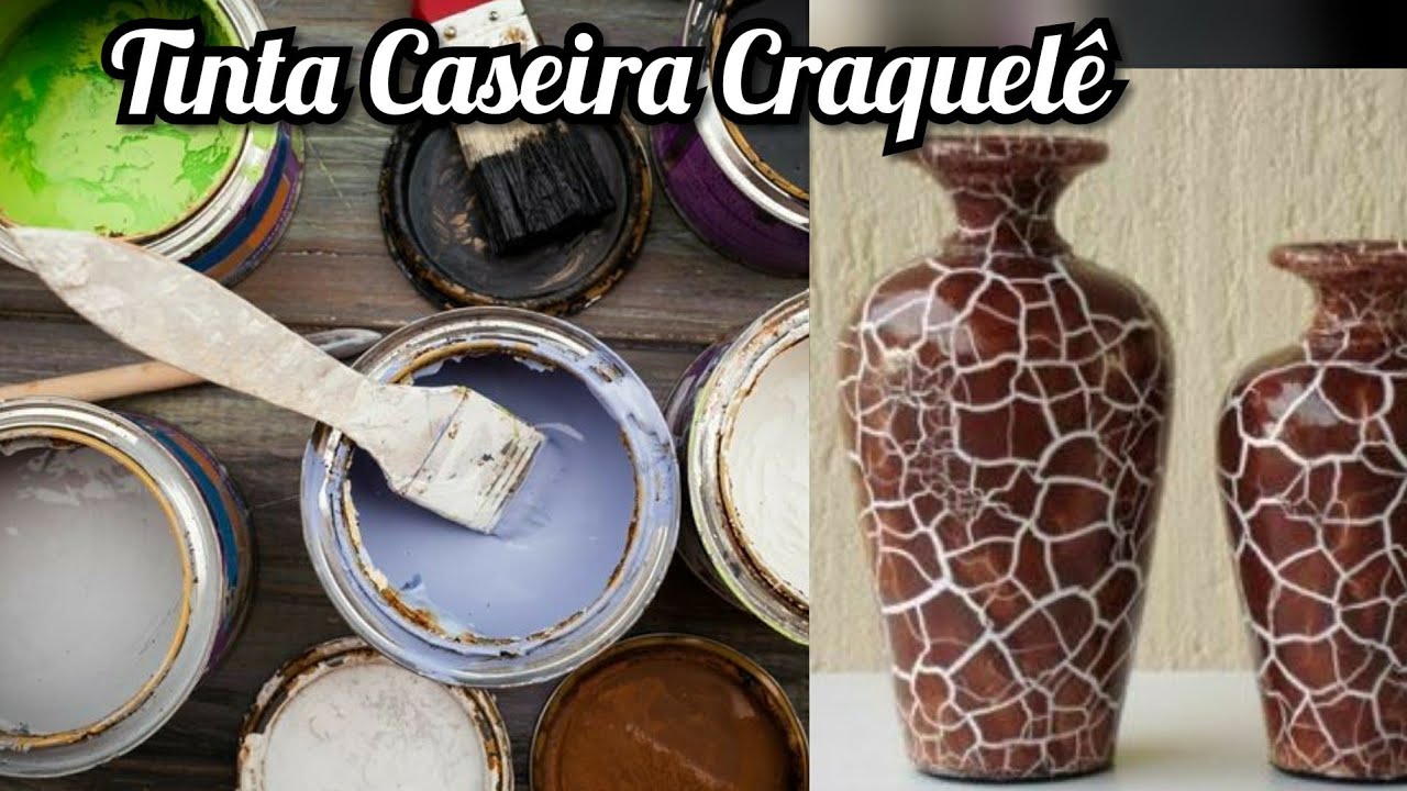 Tinta e Cola:
Craquelê Caseiro/2 Materiais