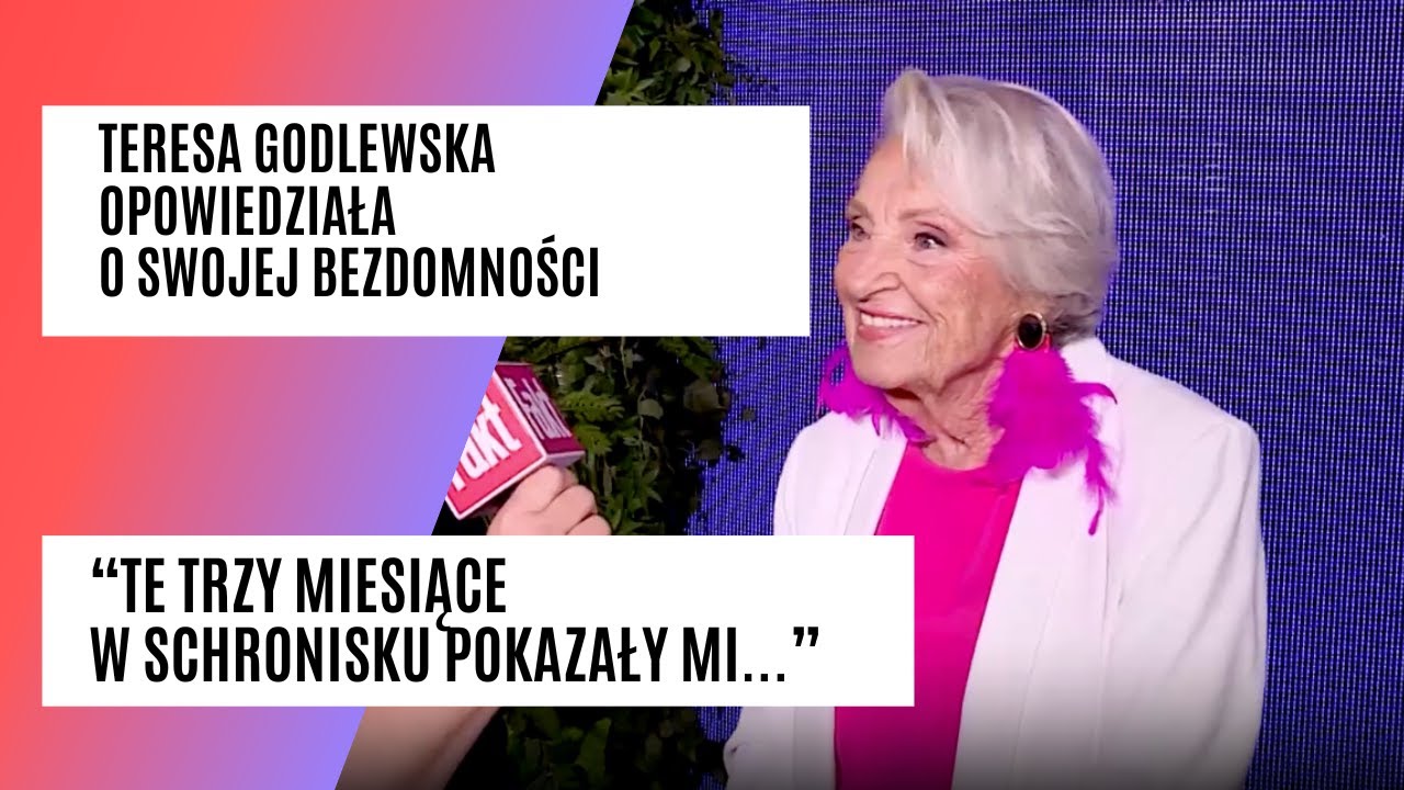 Teresa Godlewska była bezdomna. Poruszające wyznanie gwiazdy TVP