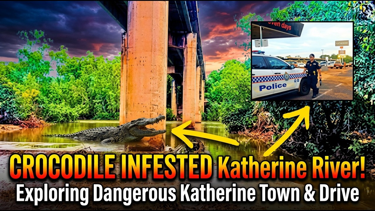 Would You LIVE Here? Australia’s Most DANGEROUS River & Town | Crocodiles & Crime (Katherine NT) 4K