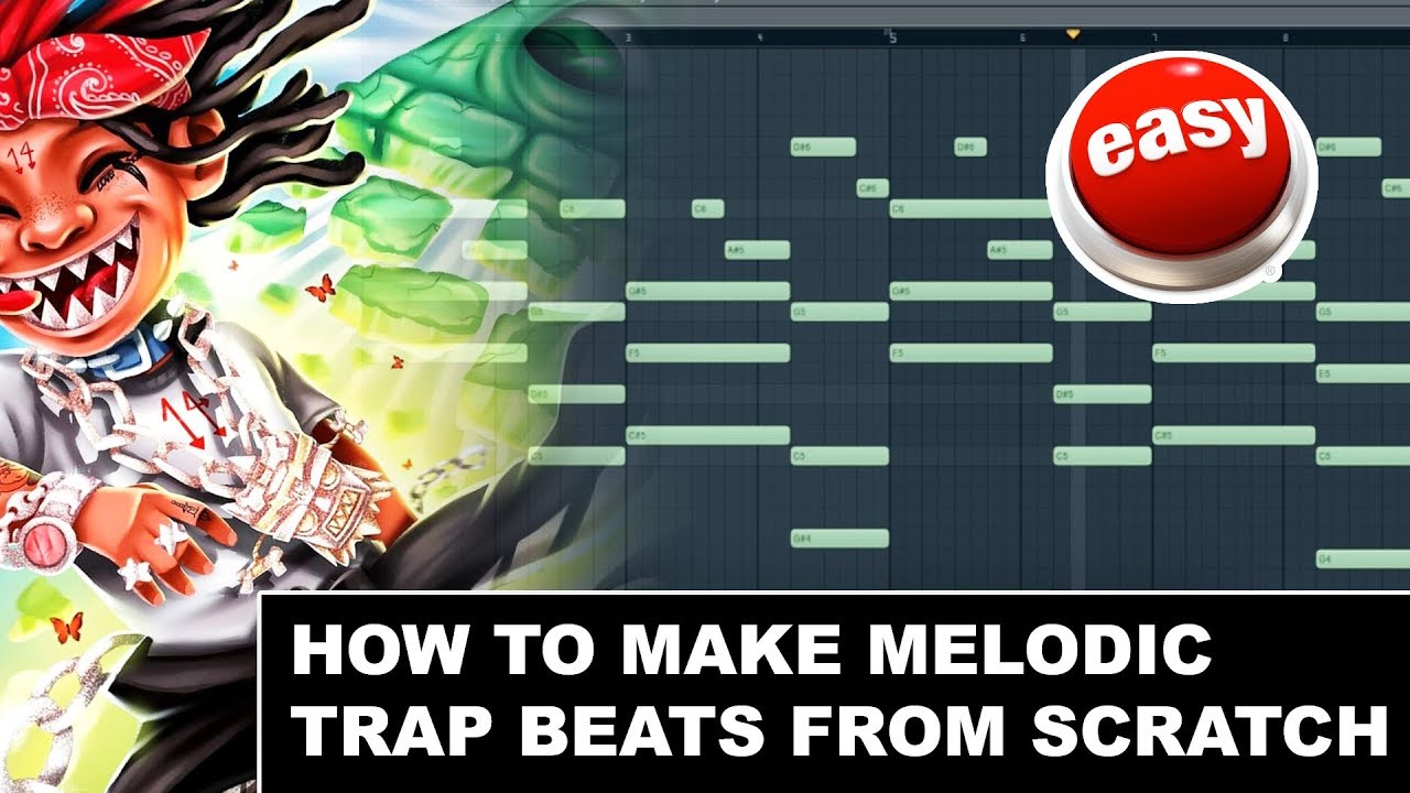 Making Melodic Trap Beats From Scratch (Trippie Redd, Etc.) | Fl Studio Melody Tutorial