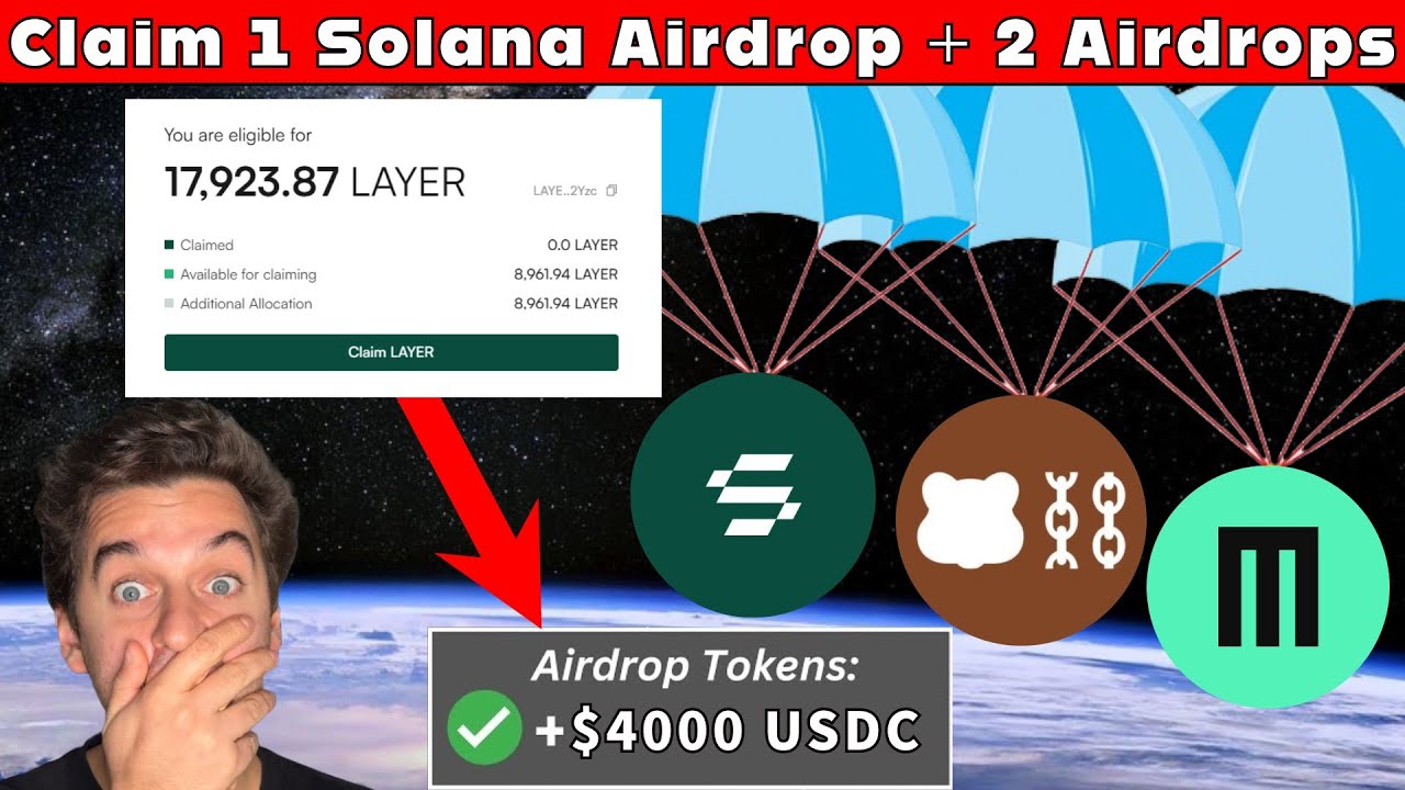 Claim 3 Airdrops + 1 Solana Airdrop CLAIM - DO THIS NOW