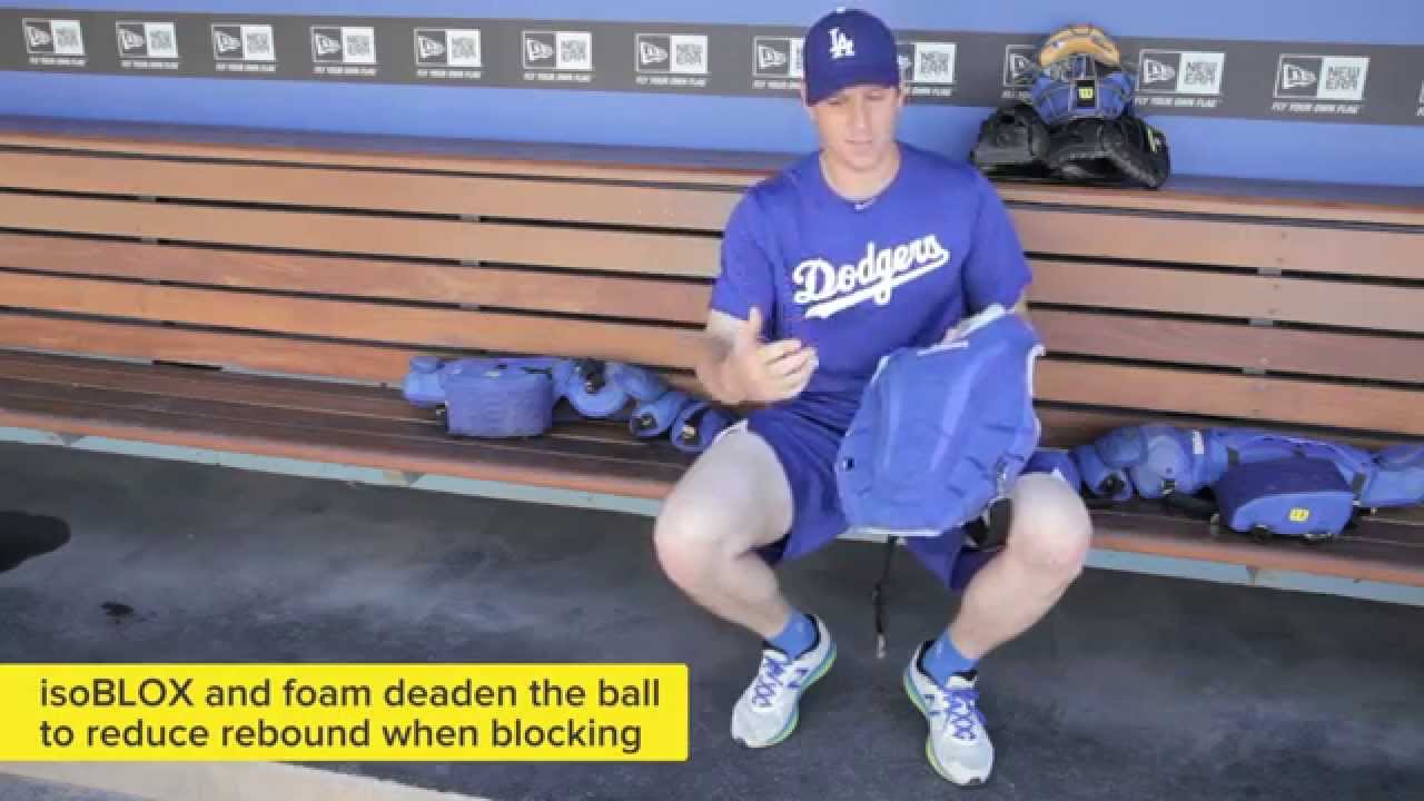 A.J. Ellis and the new Wilson ProMOTION Catcher's Gear
