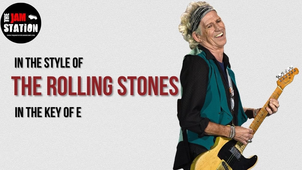 Rolling Stones style Backing Track Jam in E - 120 bpm