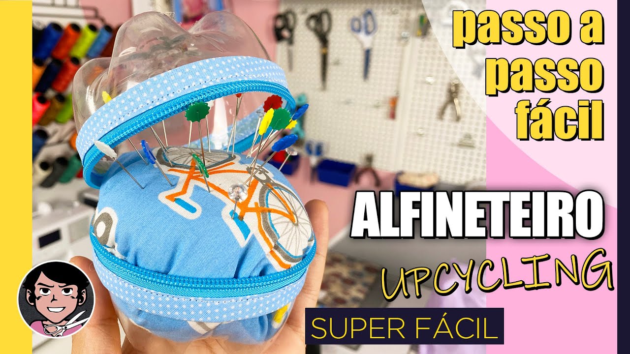 Como Fazer Alfineteiro Upcycling Super Fácil [Alfineteiro de Garrafa PET | DIY | Passo à Passo]