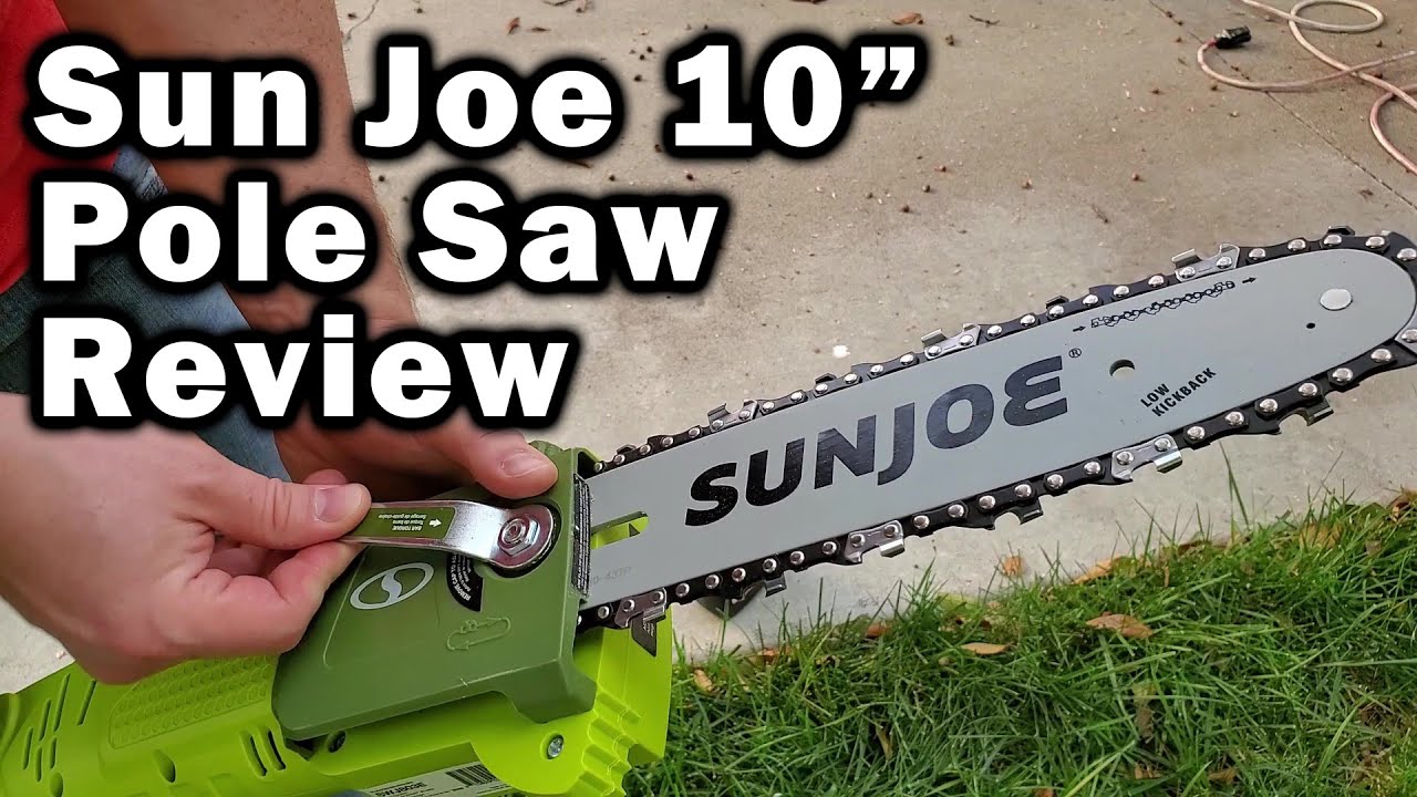 Обзор электрической цепной пилы Sun Joe SWJ803E 10