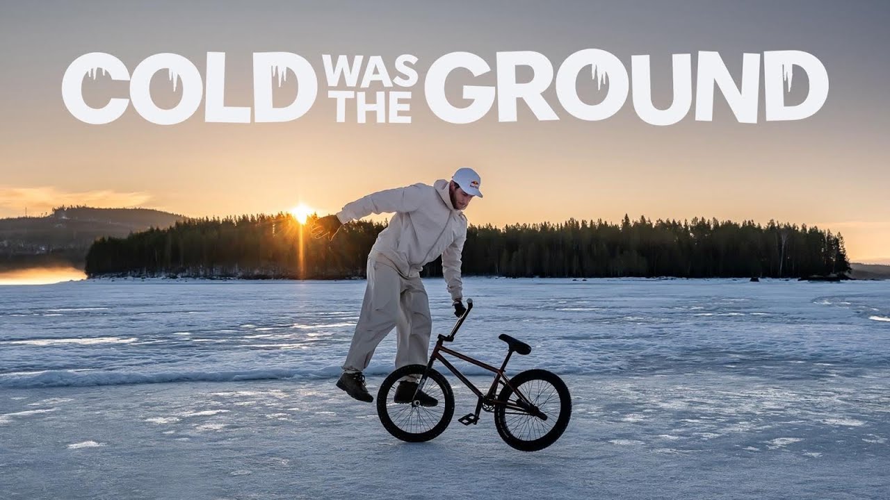 RIDING BMX ON AN ICE LAKE - COLD WAS THE GROUND 