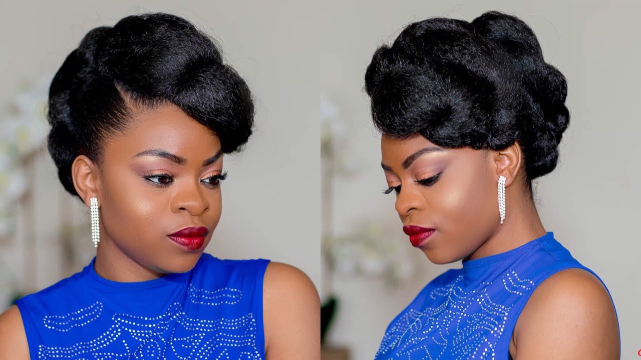 Faux Updo on Natural Hair