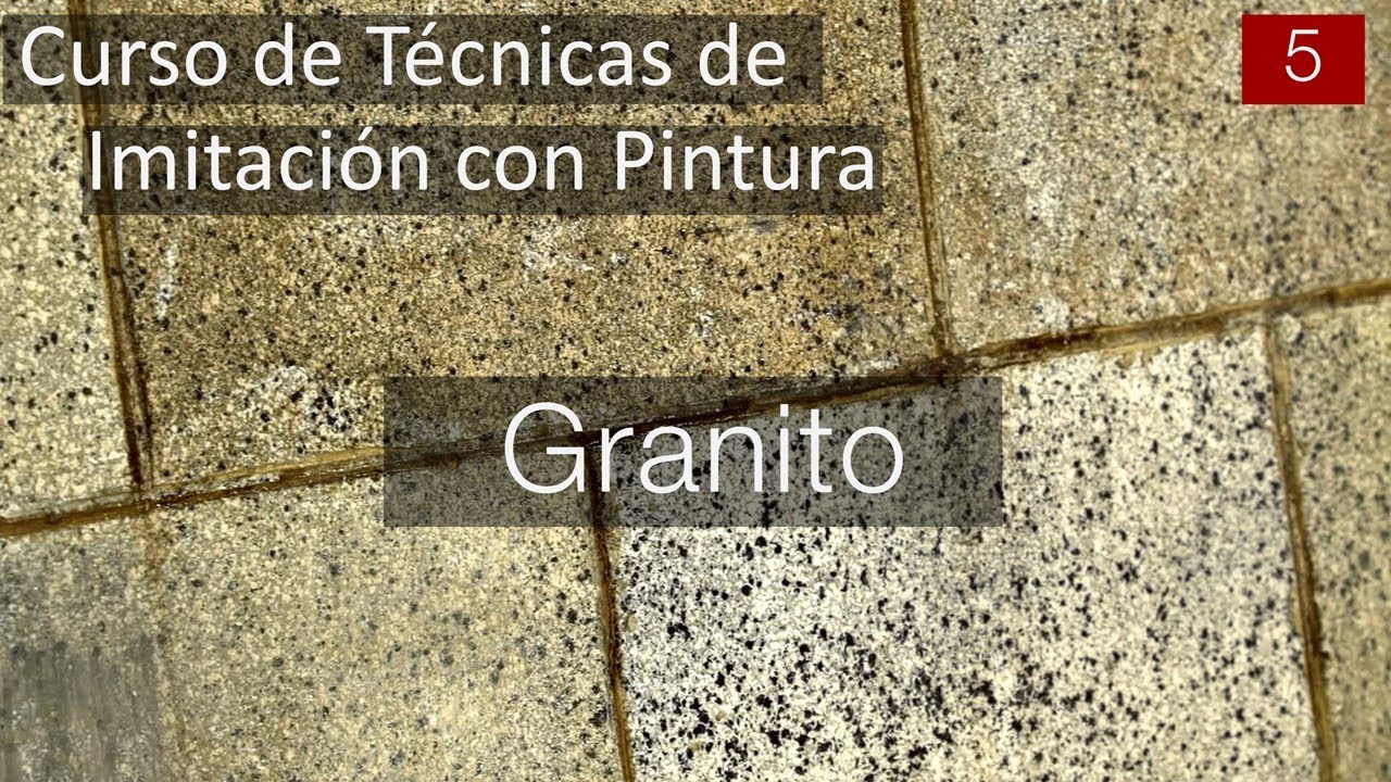 Curso de pintura de imitación 5: imitar granito (Bricocrack)
