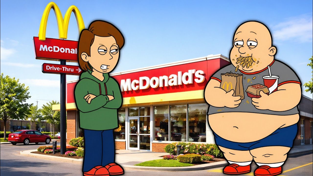 Classic Caillou Gets Fat at McDonald's | Grounded